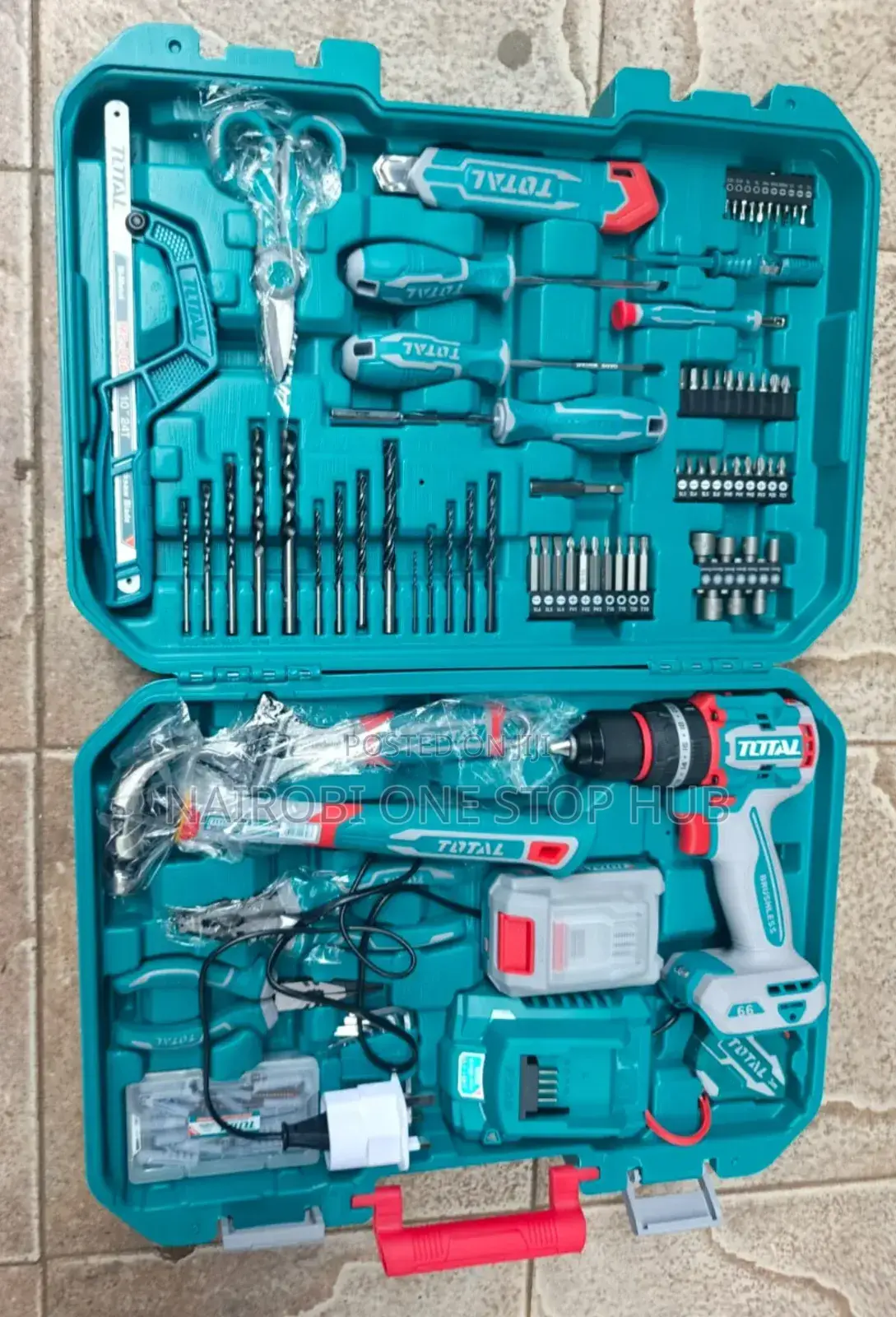Total Rechargeable Drill and Home Repair Toolkit