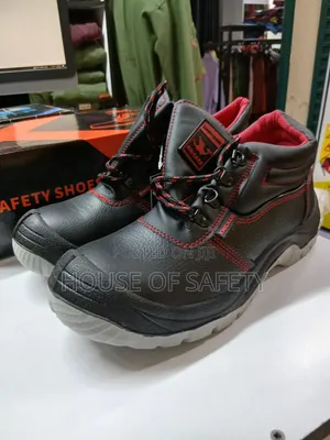 Red Knicker Stee Toe Lace Boots