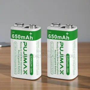 Pujimax 9v 650mah Battery High Capacity Power for Multimeters