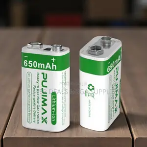 Pujimax 9v 650mah Li- Ion Rechargeable Battery for Sound Devices
