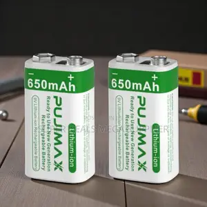 Pujimax 9v 650mah Battery High Performance Power for Detectors