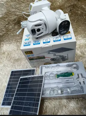 Dual Lens 4g Simcard Solar Wireless Camera Full Colored 6mp