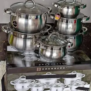 Edenberg 12 Pieces Stainless Steel Cookware Set