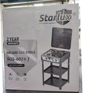 Starlux 4 Burner Cooker With Shelves