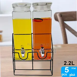 2.2l Each Capacity Juice/Drink Dispenser With Metallic Stand