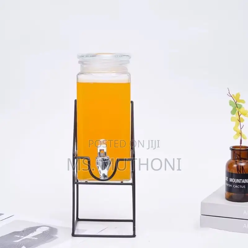 2.2l Each Capacity Juice/Drink Dispenser With Metallic Stand