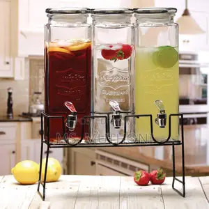 2.2l Each Capacity Juice/Drink Dispenser With Metallic Stand