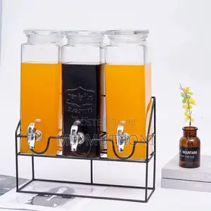 2.2l Each Capacity Juice/Drink Dispenser With Metallic Stand