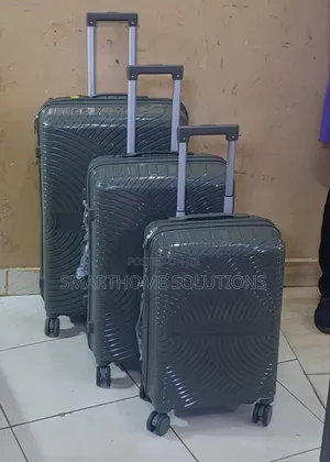 Modern Travel 3in1 Rubber Suitcase Set