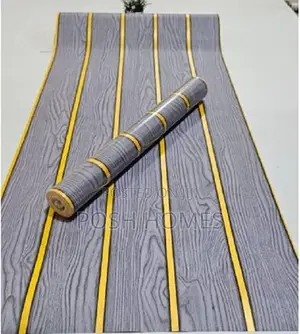 Gold/Grey Fluted Wallpapers Self Adhesive