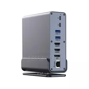 16 in 1 Usb-C Docking Station Hd Vertical Hub With Triple Monitor
