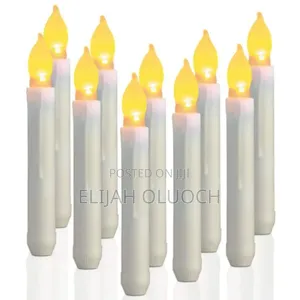 12 Pieces Smokeless Flameless Decorative Candle