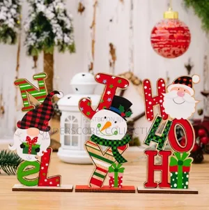 *Wooden Christmas Desktop Ornaments