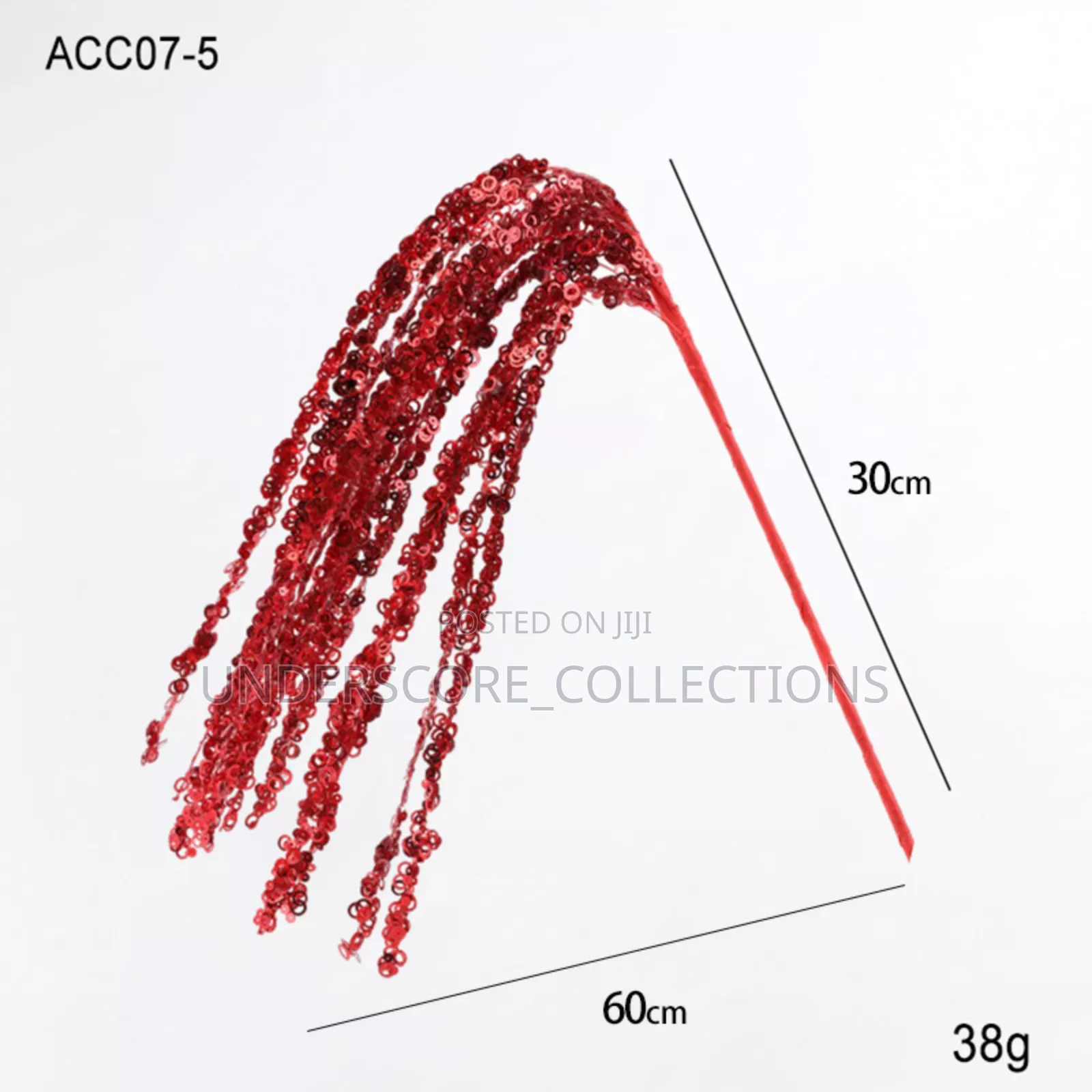 *60cm Glitter Twig Ornaments Branches for Christmas
