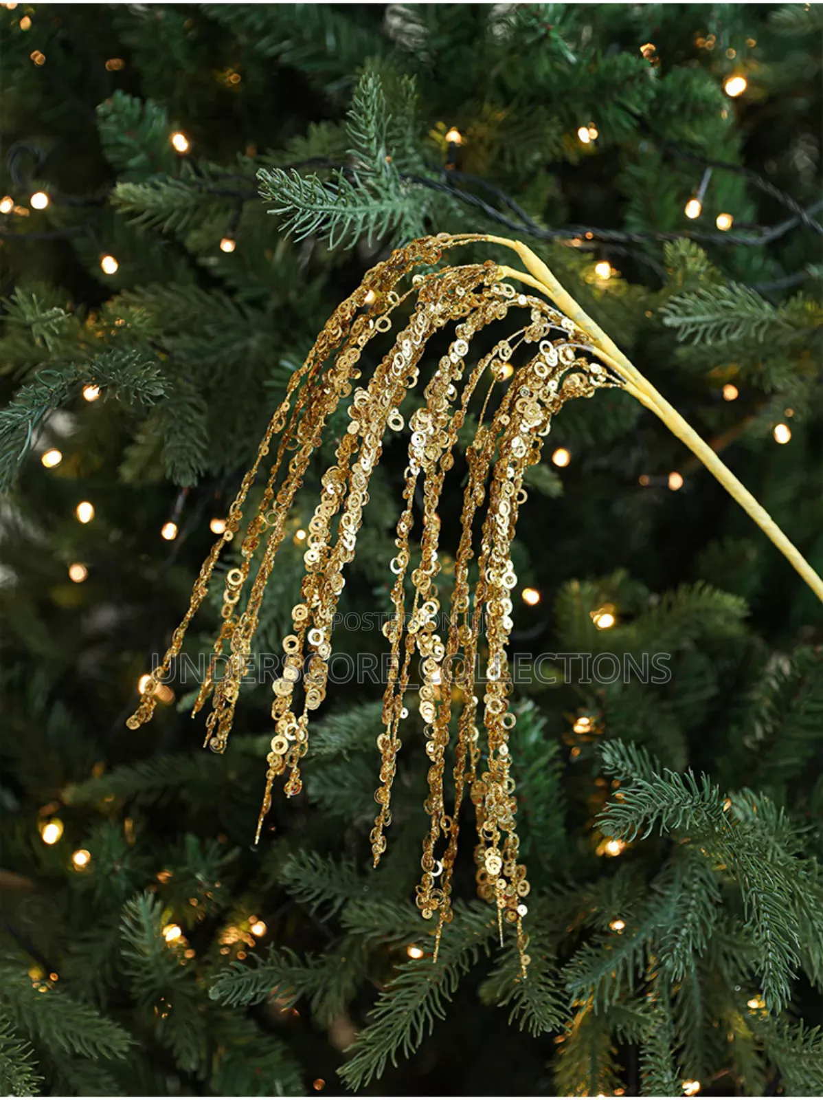 *60cm Glitter Twig Ornaments Branches for Christmas