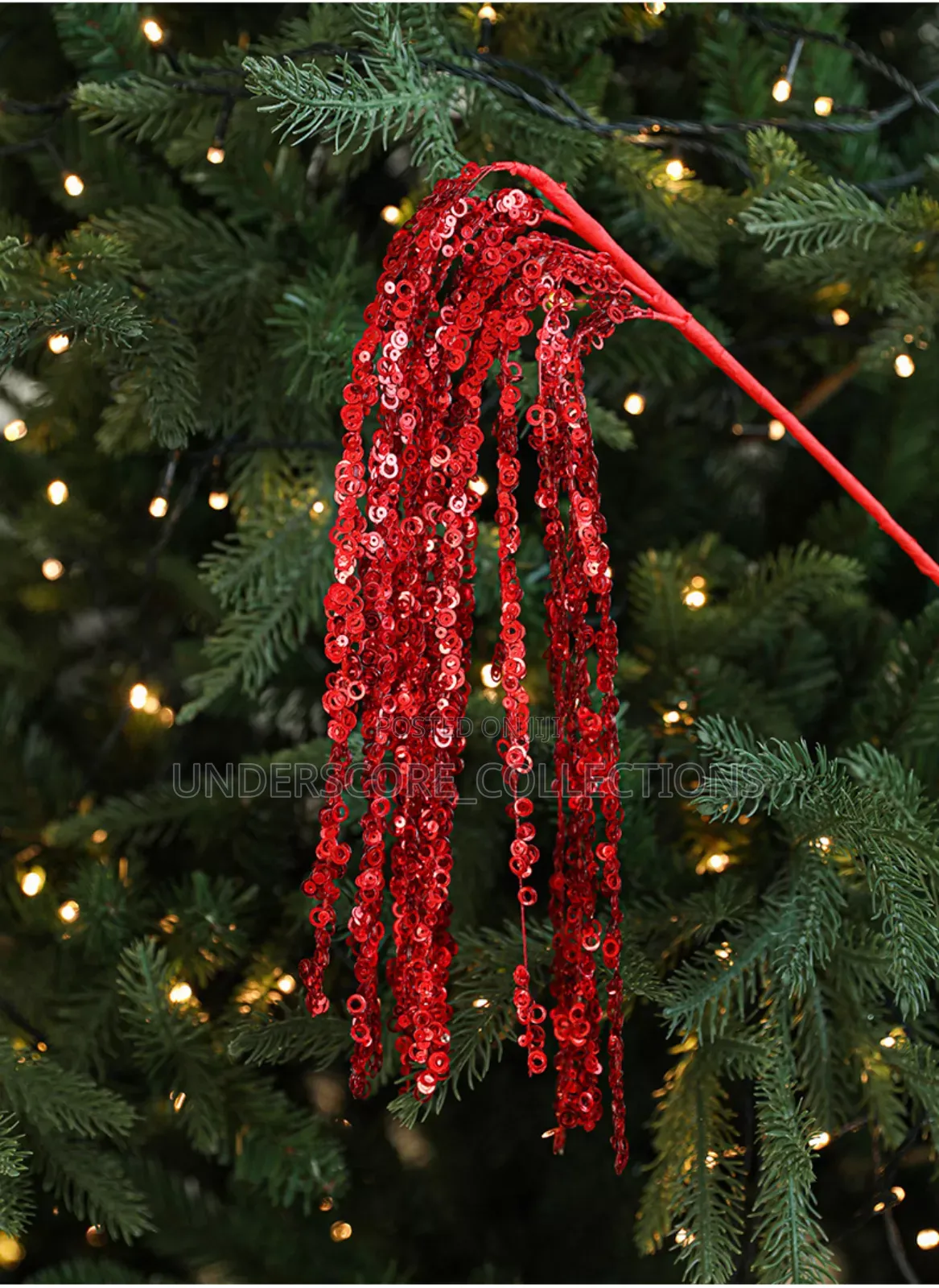 *60cm Glitter Twig Ornaments Branches for Christmas