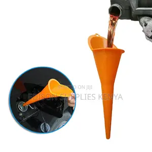 Funnel With Long Neck Stem Pouring Fluids Oil Water Fuel Funnels