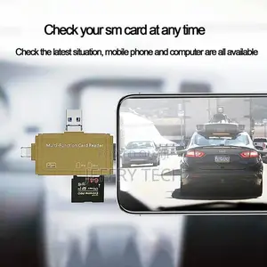 Sd Card Reader, 7-in-1 for Apple Type-C Android Phone Computer Otg