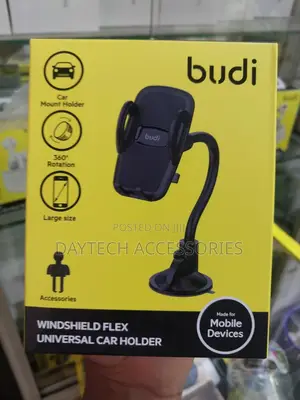 Budi Cm525b Windshield Flex Universal Mobile Phone Car Mount Holder