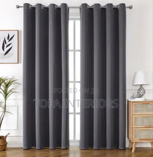 Elegant Grey Curtains for Living Room or Bedroom