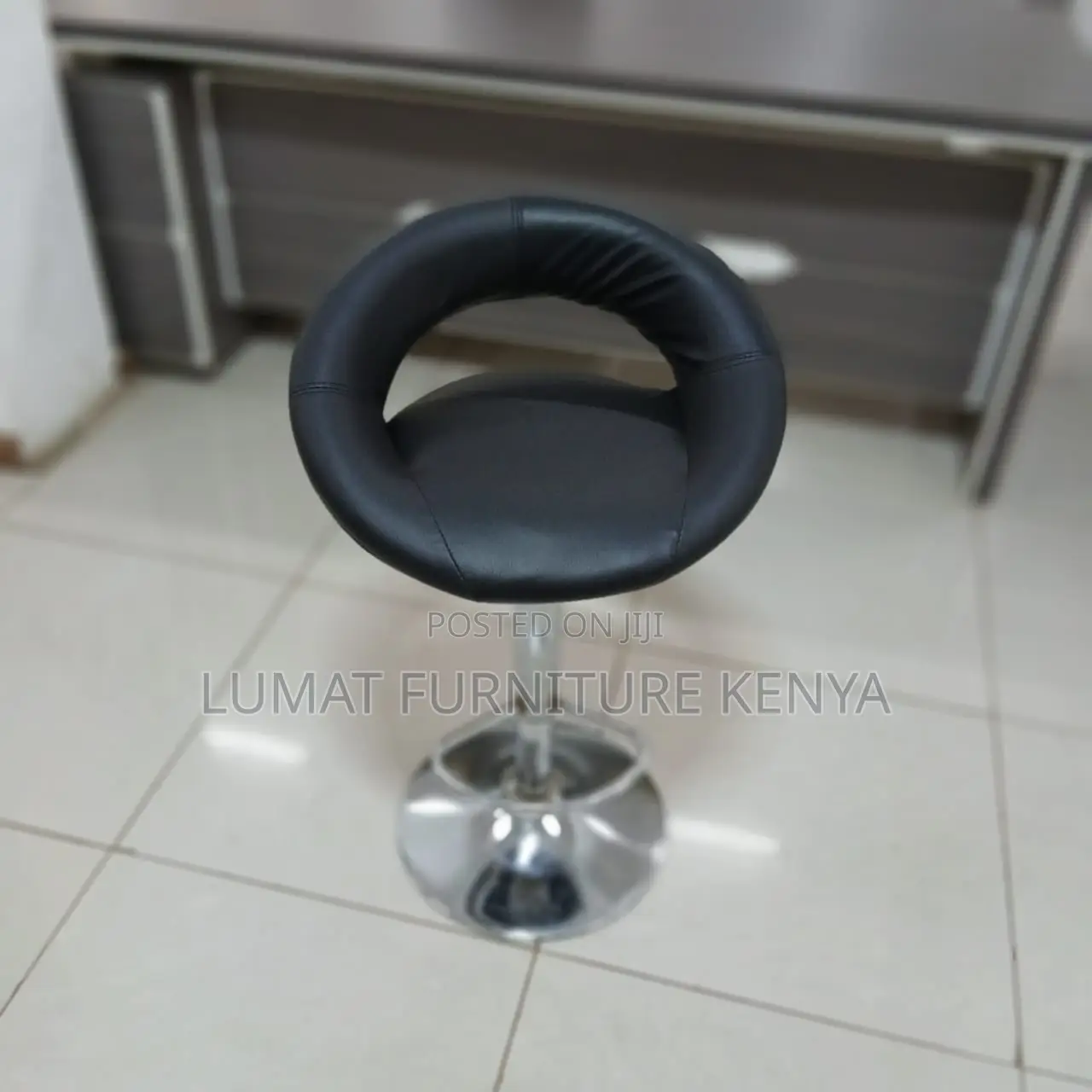 Black Swivel Bar Stool
