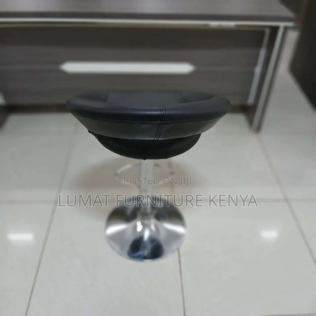Black Swivel Bar Stool