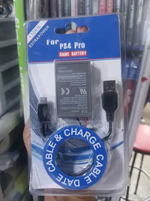 Battery for a Playstation 4 (Ps4) Pro Controlle With a Charging Cable.