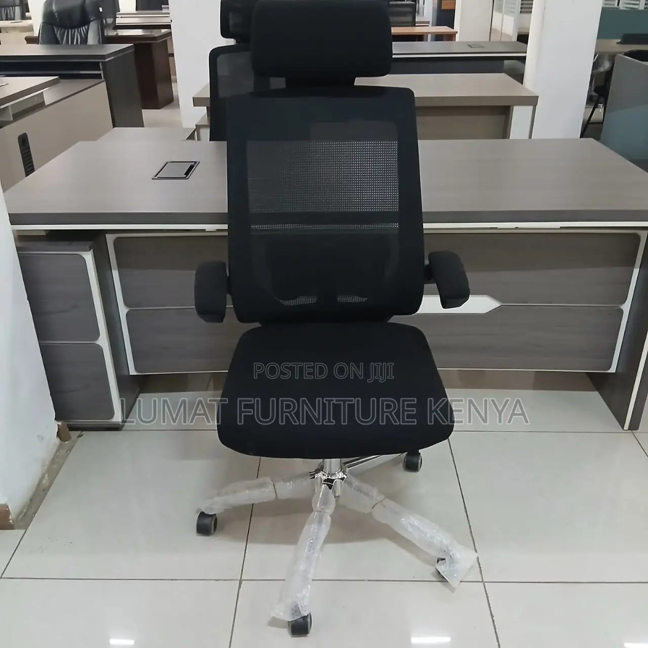 Black Hand Flipping Office Seat