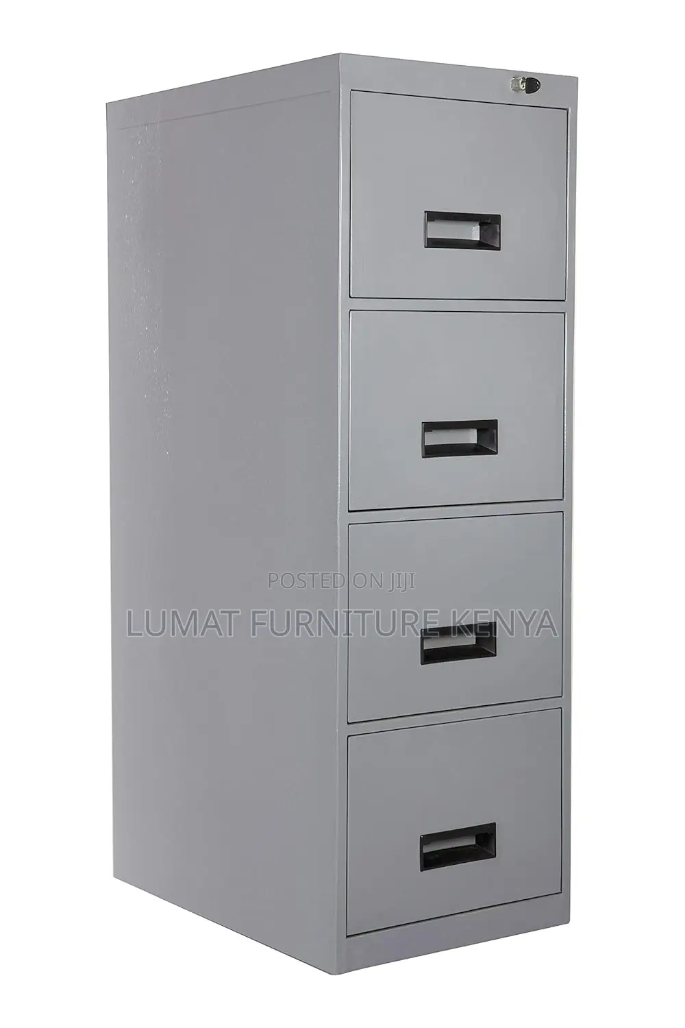 4 Drawer Modern Metallic Storage Cabinet