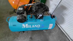 Milano Italia 200l Electric Air Compressor Double Piston.