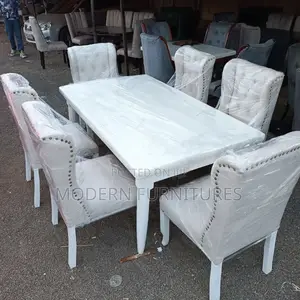 White 6 Seater Dining Table