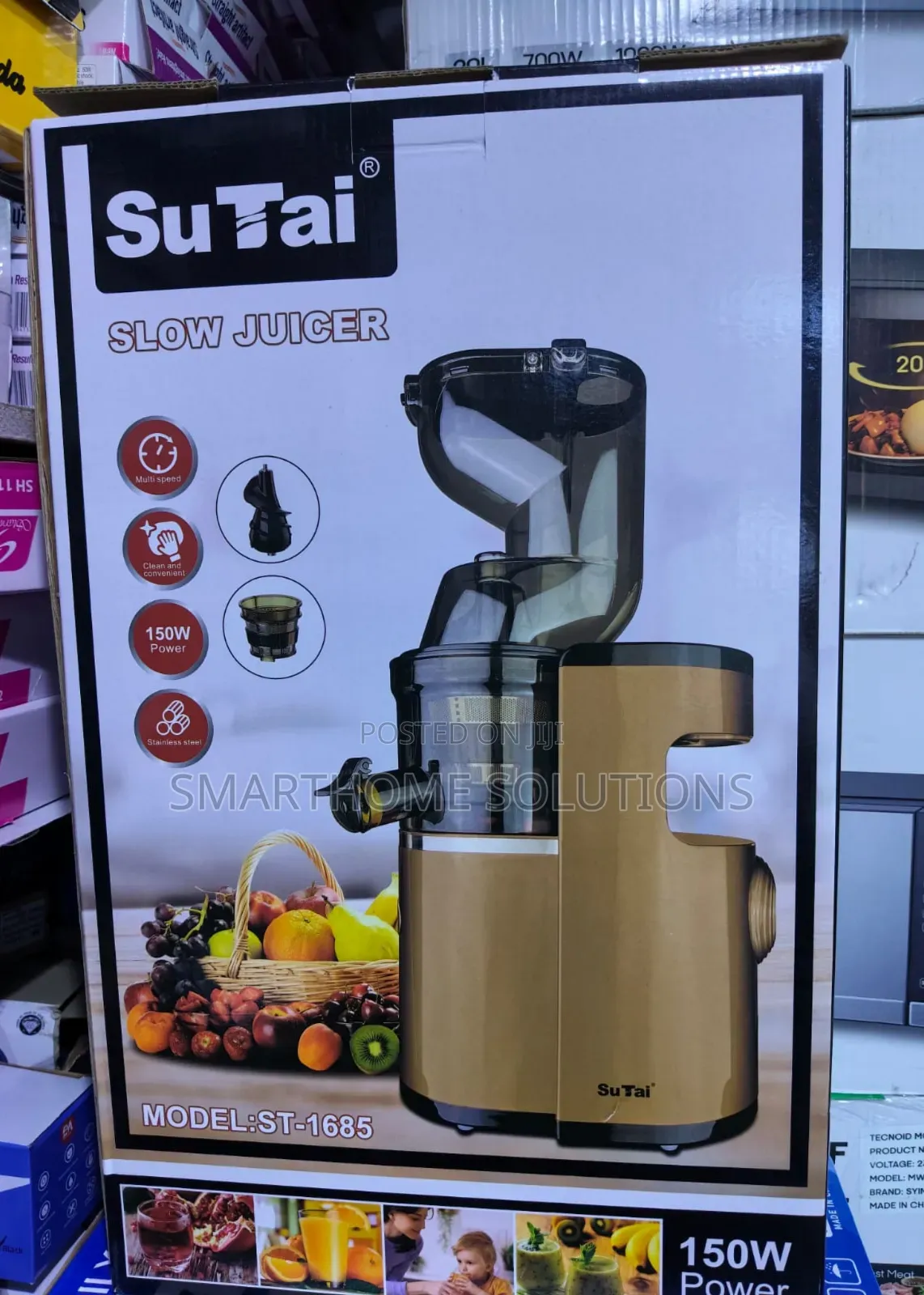 Sutai Slow Juicer Colour Gold