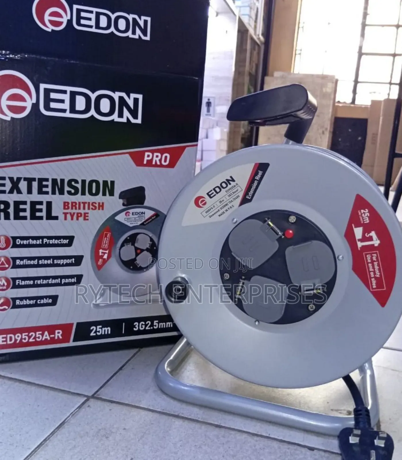 25m Edon Extension Cable Reel 2.5mm