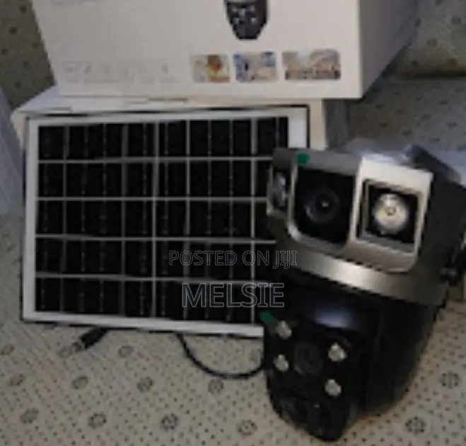 High Efficiency 4g Solar Powered Dual Lens Solar Security Camera