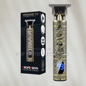 Rechargeable Vintage T9 Dragon Hair Clipper With Led Digital Display