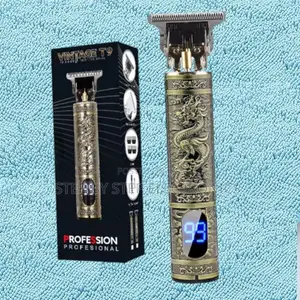 Lowcost Vintage T9 Golden Dragon Hair Clipper With Led Indicator Light