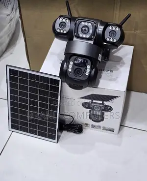 Solar Powered 4g Simcard CCTV Camera With Triple Lens Full Colour