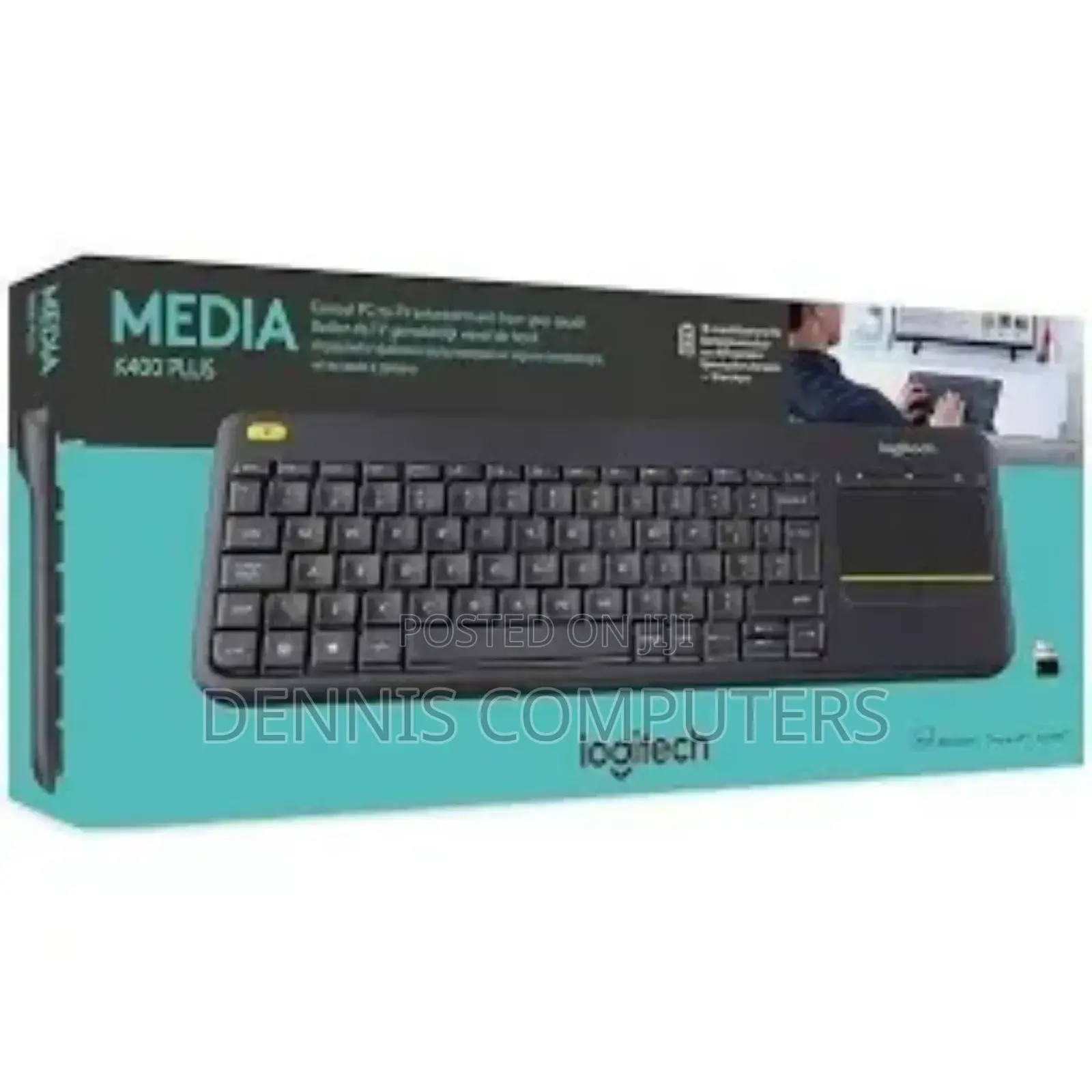 Logitech Plus Wireless Keyboard With Touchpad - Black