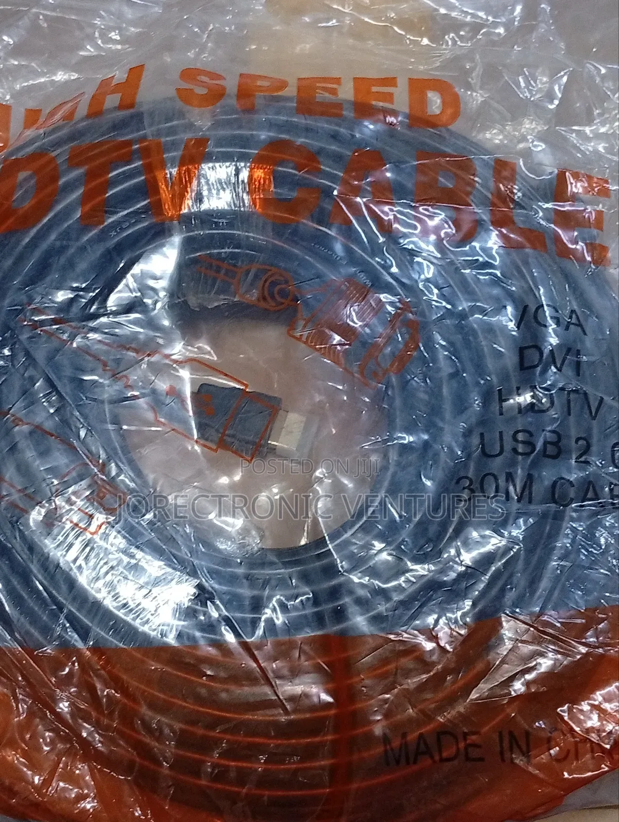 Hdmi to Hdmi 30 Meters Black Cable