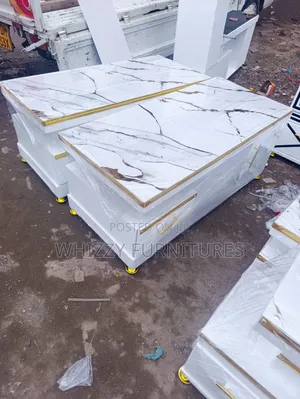 Coffee Table With a Faux Marble Top