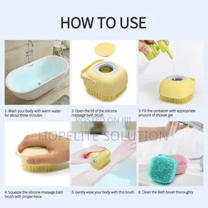 Silicone Bathing Shower Brush
