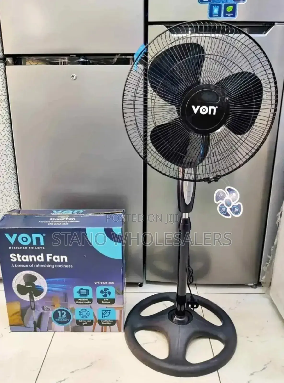 Ailyons 18inch Standing Ceiling Fan