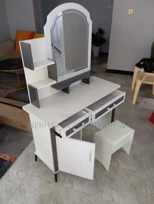 Dressing Table With - Lights on the Mirror