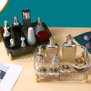 Large Capacity Multi Grids Transparent Make Up/Cosmetic Organizer