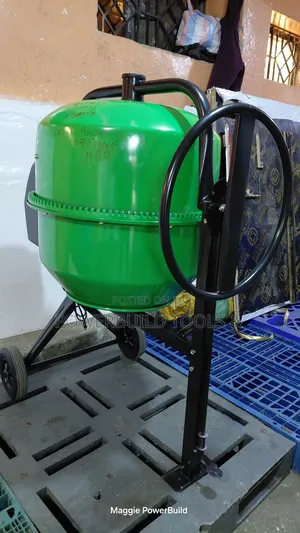 Robust Cement Mixer Electric Powered, Tilting