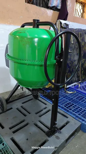 Robust Cement Mixer Electric Powered, Tilting