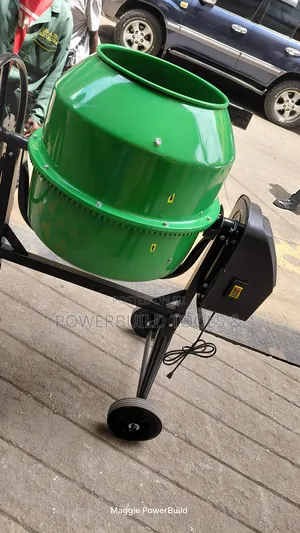 Robust Cement Mixer Electric Powered, Tilting