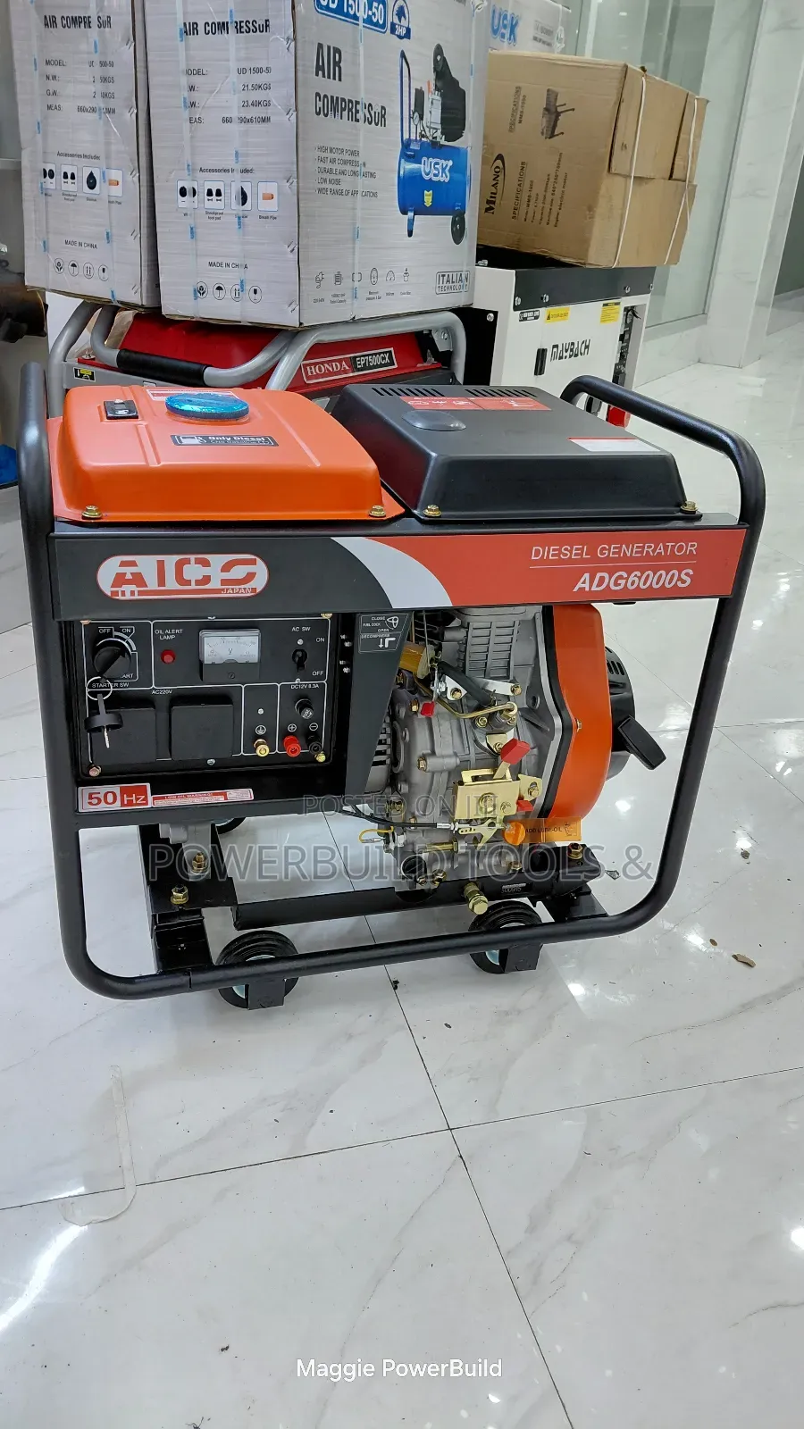 Aico Adg6000s Air Cooled Diesel Generator Keystart