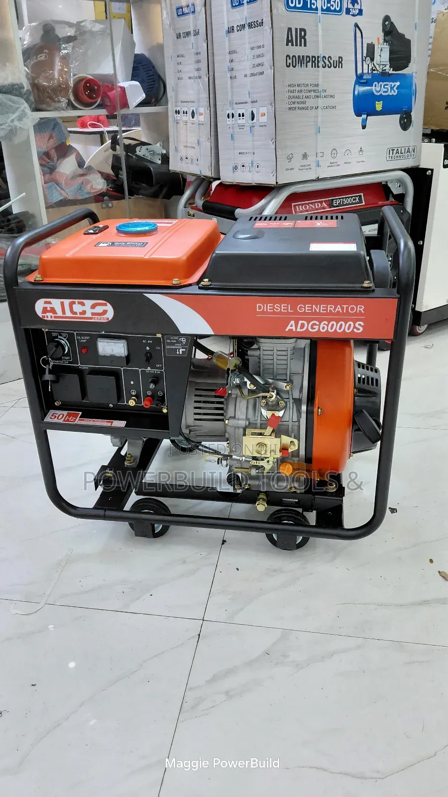 Aico Adg6000s Air Cooled Diesel Generator Keystart