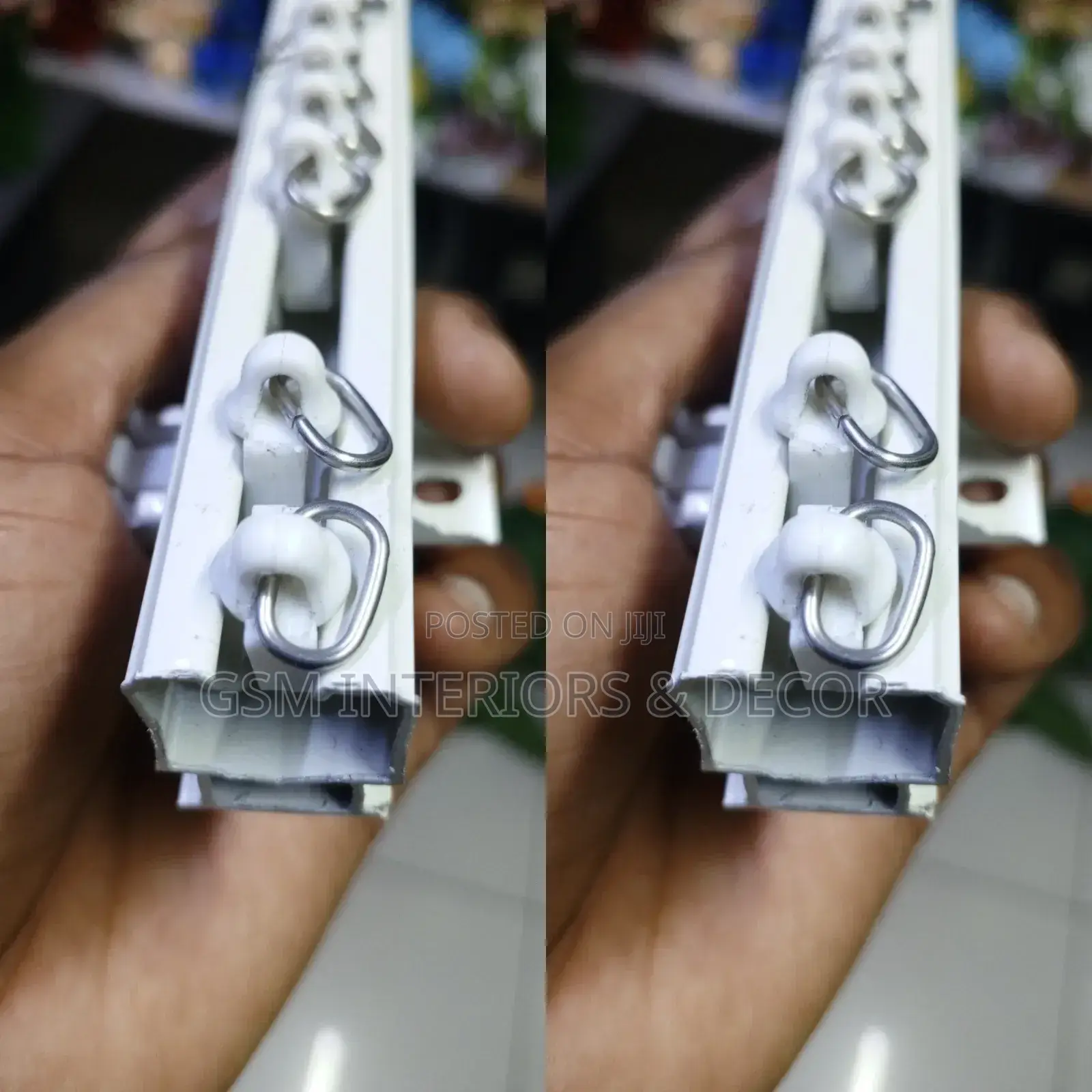 Pure White Aluminium Curtain Tracks 1m